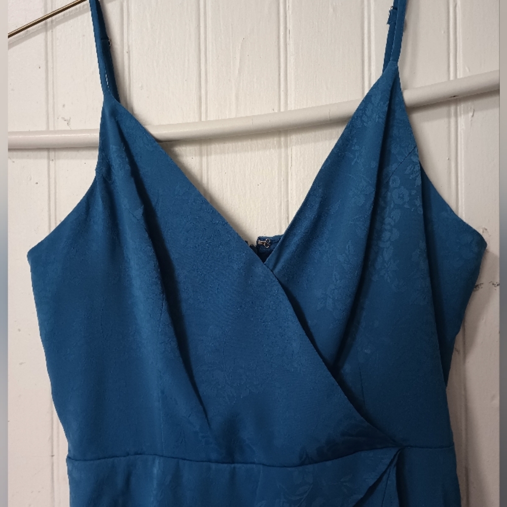 Bcbgeneration Blue Asymmetrical Ruffled Mini Dress - image 2